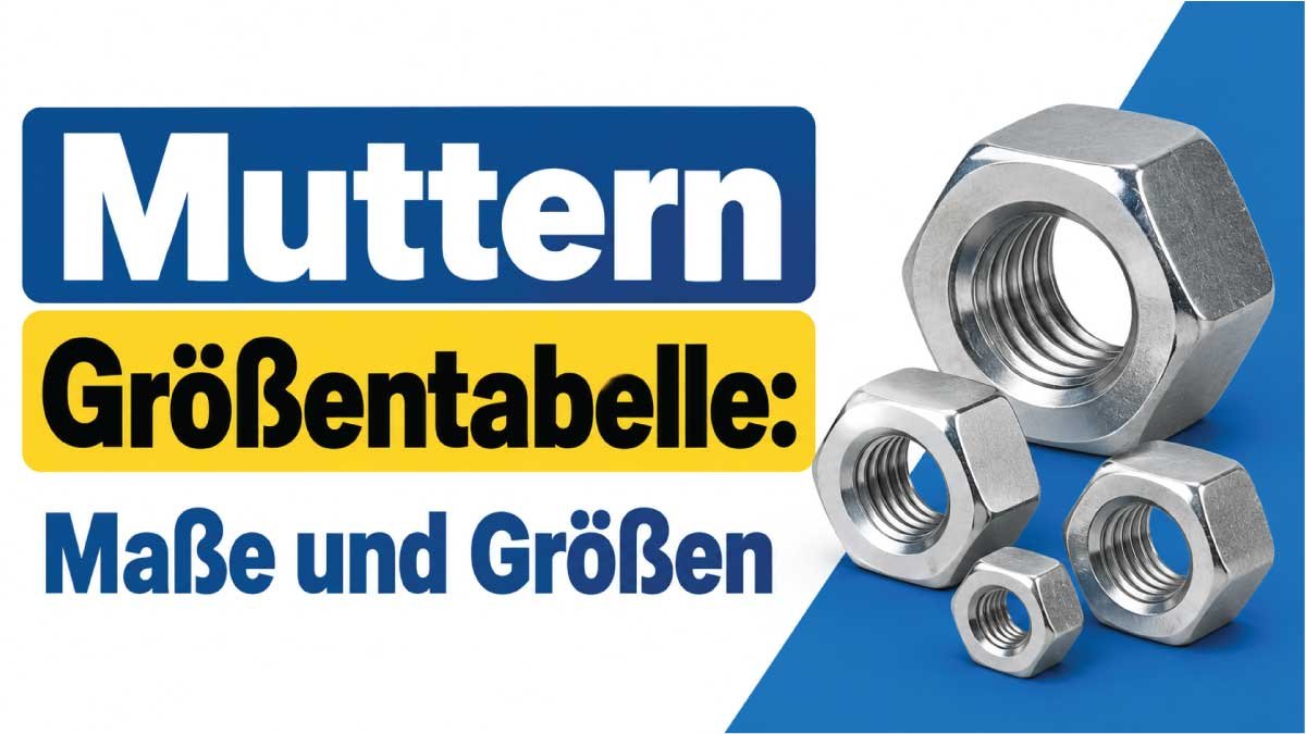 Muttern Größentabelle