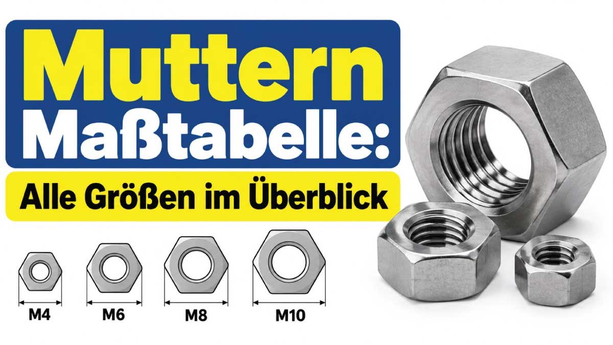 Muttern Größentabelle: